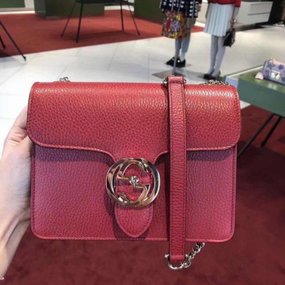 二手99Gucci 古馳經典款風琴包 紅金 熱門爆款 上身超美 內裏帶隔層