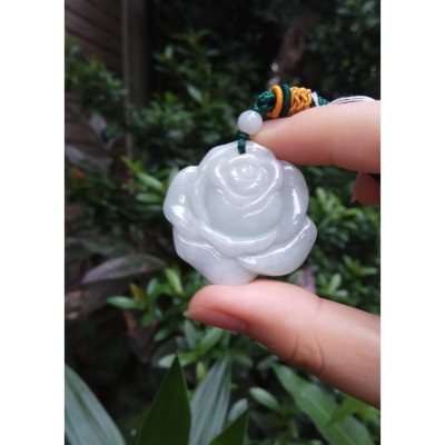 天然玉石緬甸玉正品A貨翡翠冰綠滿綠春帶彩紫羅蘭花朵掛墬花開富貴掛牌吊墬玉墬掛件玉珮項鍊珠寶玉石首飾飾品