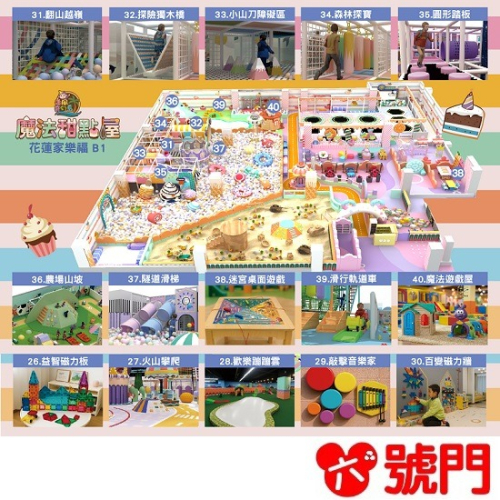 追風奇幻島花蓮旗艦店【魔法甜點屋】199親子票1大1小使用 花蓮家樂福 奇幻島 票券 門票
