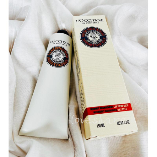 ?愛分享? L＇OCCITANE 歐舒丹 乳油木密集修護足膜霜150ml 深層滋潤修護 改善脫皮龜裂 全新台灣專櫃貨