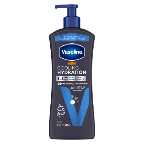 【Vaseline 凡士林】身體潤膚乳液-男用清涼/藍(600ml)【3052】