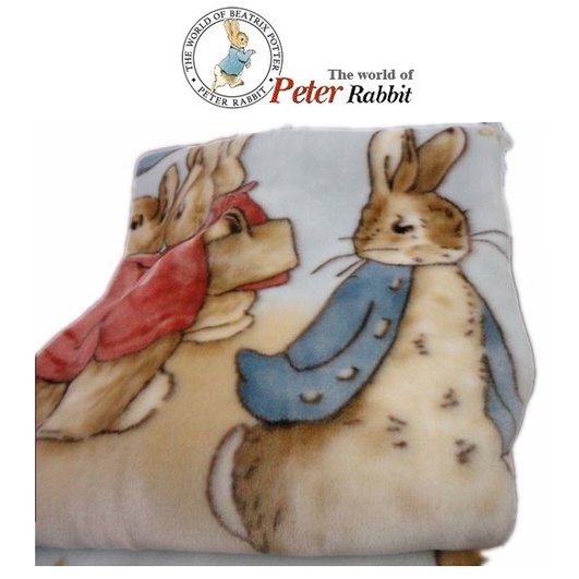 Made in Japan雙人180*230cm日本製彼得兔毛毯Peter Rabbit 日本原裝進口毛毯 比得兔毛毯
