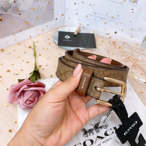 美國代購??台灣現貨 Coach C字logo 皮帶 腰帶