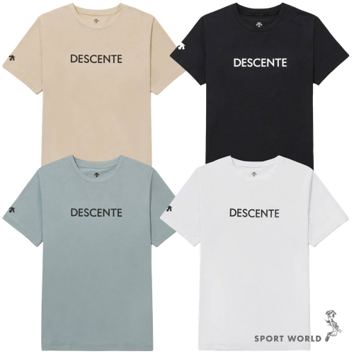 Descente 迪桑特 短袖上衣 男裝 女裝 英文字體【運動世界】SR123UTS13