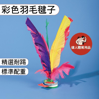 【健人體育?】毽子 兒童毽子 戶外毽子 室內毽子 鍵子 健子 彩色羽毛毽子 彩色鍵子 學校教學 花毽