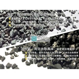 貓砂除臭配方包 活性碳 (黑鑽) / 沸石(天然綠鑽) -有效去除異味、吸水效果 貓砂除臭 貓沙除臭