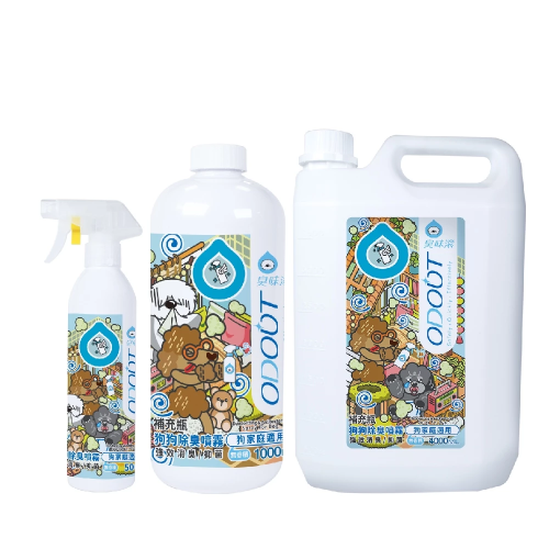 ODOUT 臭味滾 狗狗除臭噴霧 500ml／1000ml／4000ml