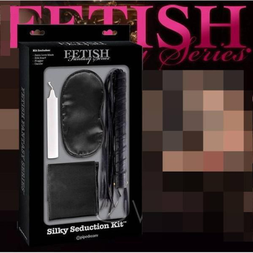 美國原裝進口PIPEDREAM．Fetish Fantasy系列-SM四件組禮盒-Silky Seduction Kit