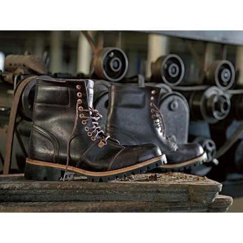 原價破萬賠售【TIMBERLAND】全手工頂級Boot Company Tackhead 酒紅色仿舊皮革8吋靴10M