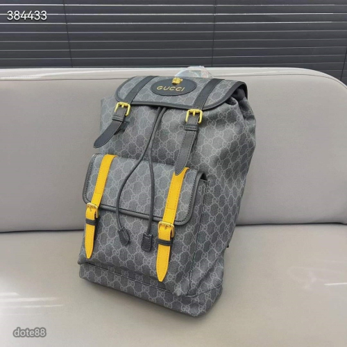 GUCCI虎頭抽繩翻蓋雙肩包背包大容量男女同款休閒 運動 逛街旅游百搭 簡約 生日禮物情人節出門必備 百搭 簡約