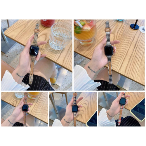 VYVO三星智能手錶帶20mm小蠻腰千鳥格經典不退流行百搭時尚