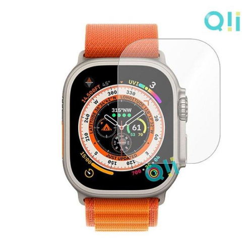 【現貨】Qii Apple Watch Ultra (49mm) 玻璃貼 (兩片裝)鋼化玻璃貼 自動吸附 保護貼