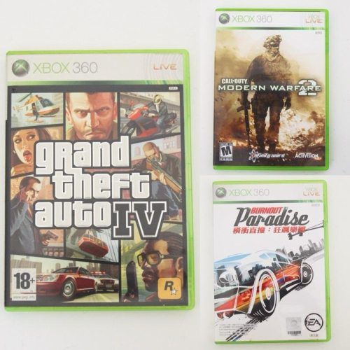 Xbox 360 One 遊戲 俠盜獵車手4 GTA Call of Duty COD Burnout Paradise