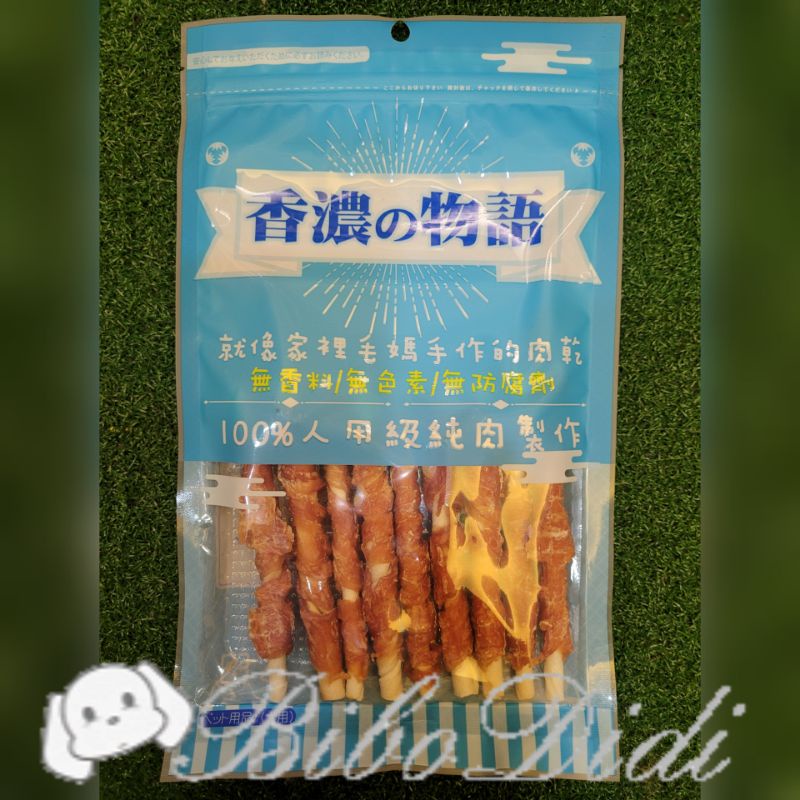 毛球寵物 狗零食 香濃物語-牛奶骨雞肉捲9入 100g