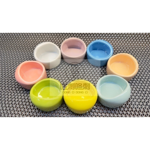 咚刺咚刺 刺蝟 蜜袋鼯 鼠鼠 倉鼠 睡鼠 姆指松鼠 斜口 防翻 瓷碗 陶瓷食盆 食盆