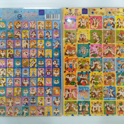 正版授權 迪士尼 奇奇蒂蒂貼紙 貼紙 郵票貼紙 百格貼紙 現貨 獎勵貼紙 貼紙 奇奇 蒂蒂