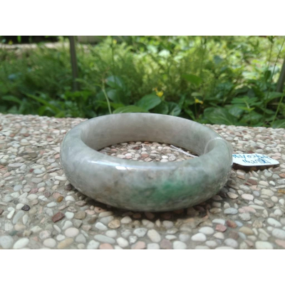 16.27圍天然玉石翡翠a貨緬甸玉硬玉糯種春帶彩正陽綠飄花手鐲玉鐲鐲子手環福鐲平安鐲珠寶玉石首飾飾品