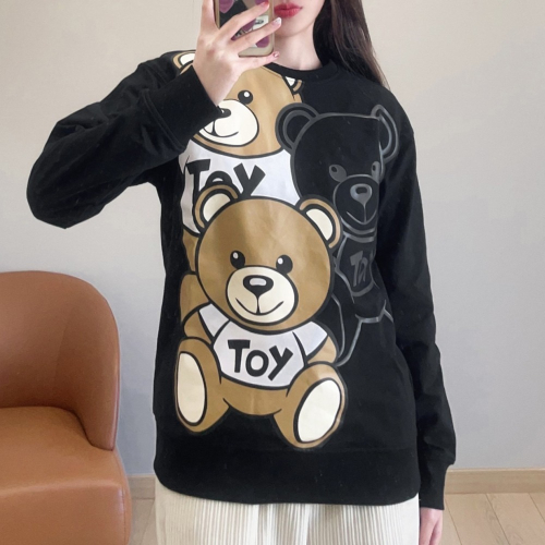 ✴Sparkle歐美精品✴ Moschino三隻大熊長袖衛衣/大學T 青年版 現貨真品