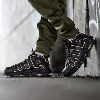 《Value》Nike Air More Uptempo 96 黑色 黑金 高筒 大AIR 男鞋 AV3810-001