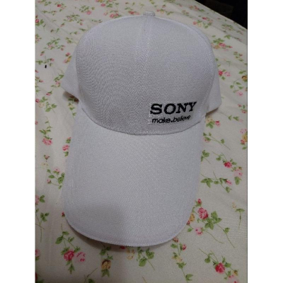 sony 純白鴨舌帽防曬運動帽