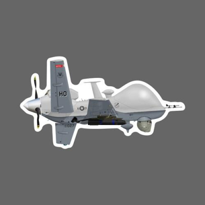 美國空軍 MQ-9收割者偵察機 無人機 Q版 軍機 防水3M貼紙 尺寸 90mm