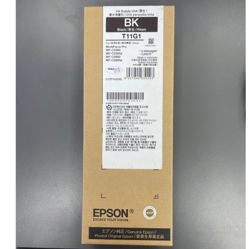 EPSON T11G1/T11G100 黑色原廠墨水匣(WF-C5390/WF-C5890)