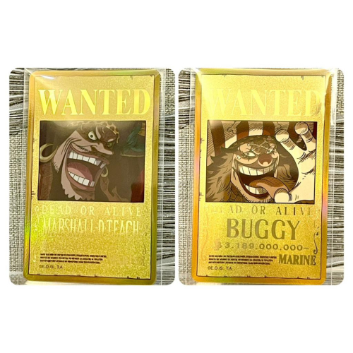 現貨【超級悠遊卡】航海王懸賞圖系列SUPERCARD悠遊卡 黑鬍子+巴其 2張一組一起賣