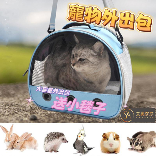 艾美莎莎?現貨 新品 超大容量 鸚鵡 貓咪 奶貓 兔子 龍貓 寵物外出包 寵物外出包 中型鸚鵡 寵物外出包 寵物外出提籠