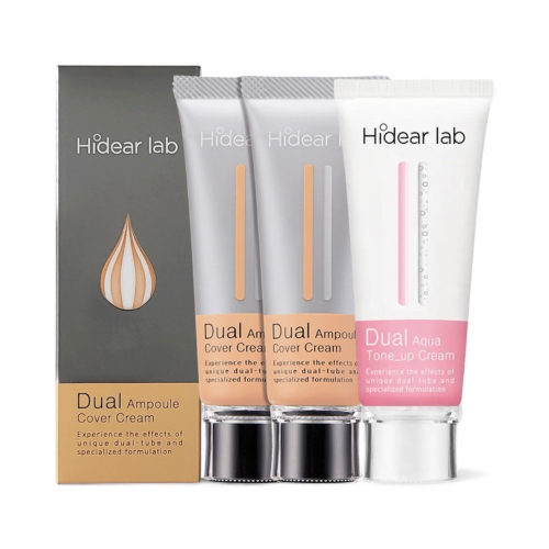 韓國Hidear Lab 雙效安瓶防曬遮瑕完美霜 防曬安瓶乳霜 雙效水潤安瓶亮膚霜 60ml 容量60ml