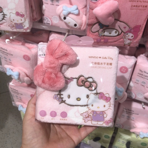 正品 可愛kitty髮束 鬆緊帶 毛絨洗臉巾