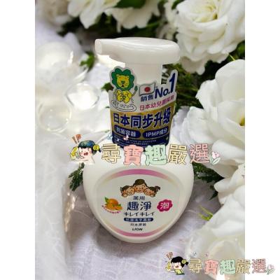 日本獅王趣淨洗手慕斯 清爽柑橘 250ml F03-17現貨