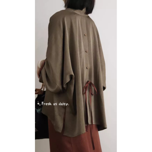 ｜春日醒｜韶華?日常漢服改良式漢服對襟衫飛機袖開衫外套宋制通勤百搭素色春秋長袖