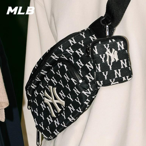 ??韓國代購 免運 MLB 腰包 胸包 挎包 單肩包 斜挎包 子母包 NY 紐約洋基隊 3AHSM01