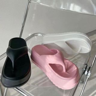 [Shoes.seoul]東大門空運 韓國代購 實拍 7cm(部份現貨)雨天穿?玩水穿?超增高 Q彈 厚底 夾腳拖鞋