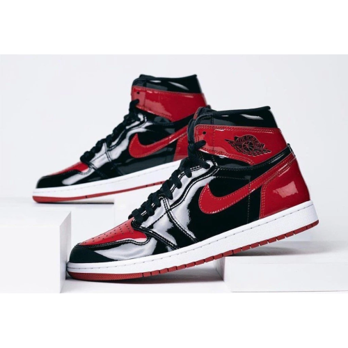 Air Jordan 1 High OG Bred Patent 黑紅 555088-063 漆皮 男款