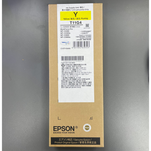 EPSON T11G4/T11G400 黃色原廠墨水匣(WF-C5390/WF-C5890)