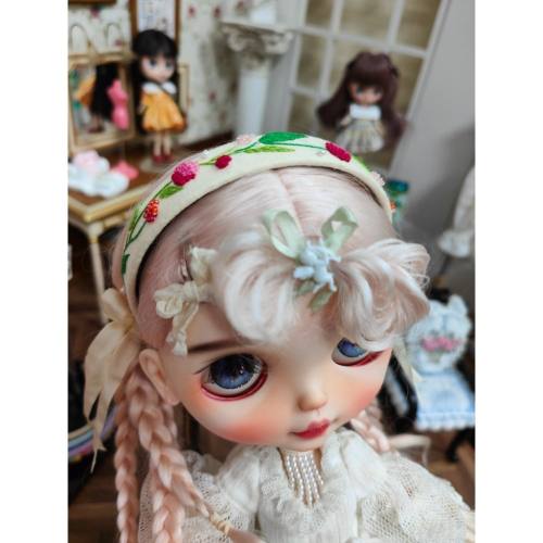 Blythe 小布的刺繡髮箍