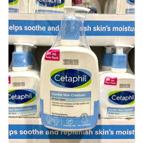 Costco好市多 Cetaphil 舒特膚 溫和臉部清潔乳（身體適用）591ml x2入 facial cleanse