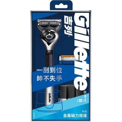 吉列無感系列限定版刮鬍刀套裝(1刀架+2刀頭)