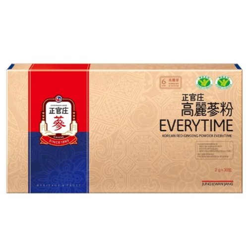 特價30包 正官庄 高麗蔘粉 EVERYTIME 2公克 X 30包 韓國高麗蔘粉 高麗人蔘粉 6年根高麗蔘粉 高麗參粉