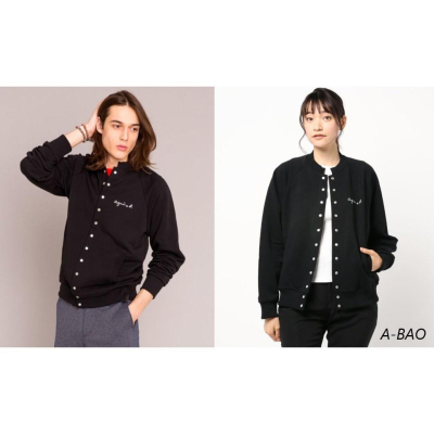 熱銷推薦! 秋冬情侶?新款 日本 ag.b 小b 日本b 男款 女款 黑色 排扣 夾克外套 棒球外套 飛行外套 外套