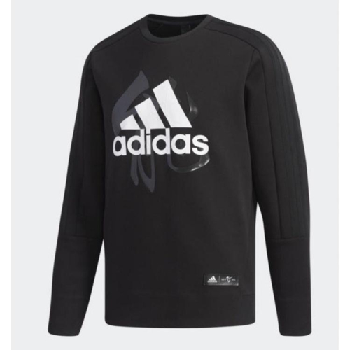 《二手》ADIDAS EA2107 SWEATSHIRT 黑 能 衛衣 長袖 上衣 棉T 長T 男款