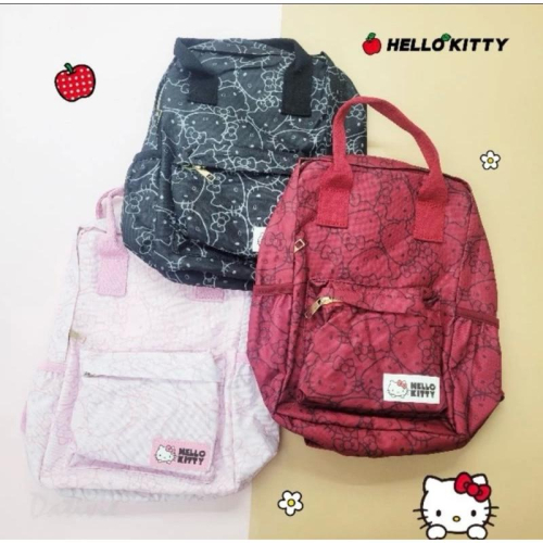 「日本??」皮標背包 收納 HELO KITTY 三麗鷗SANRIO正版授權