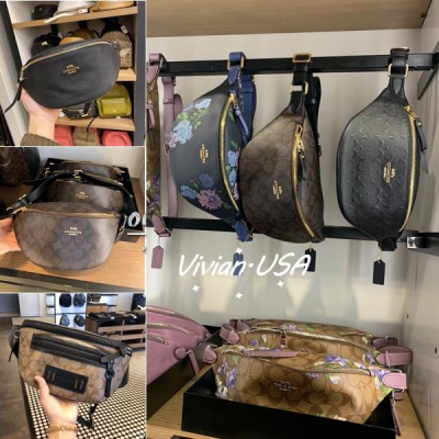 vivian美國代購✨正品 coach 腰包 胸包 休閒單肩包 斜挎包 F48740 F78777