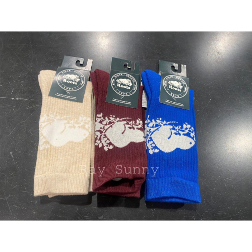 RS代購 Roots全新正品優惠 Roots配件-絕對經典系列 海狸LOGO長襪 滿額贈袋子