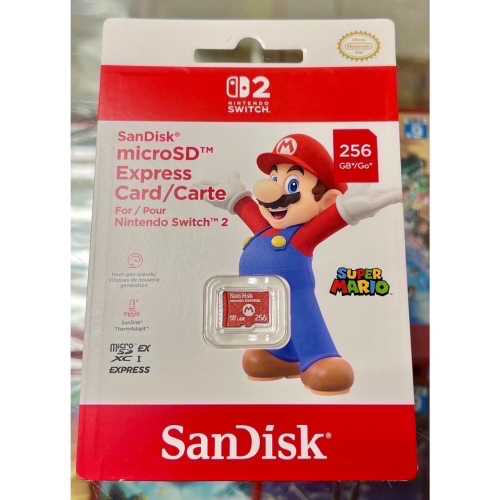 switch 2 Sandisk microSD Express 256G 記憶卡 特規記憶卡 任天堂 原廠 台灣公司貨