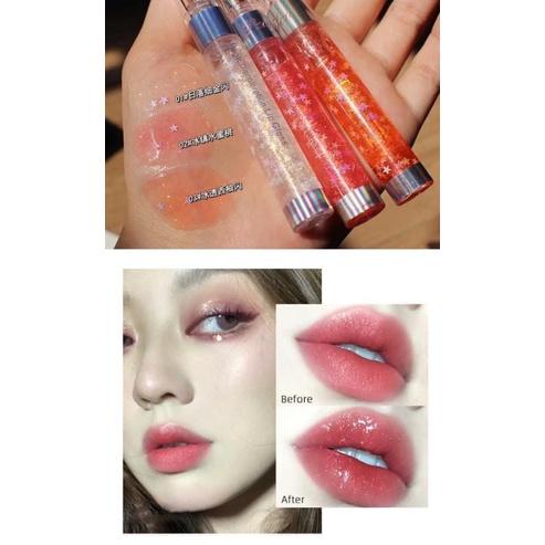 爆水粉嫩美唇細閃珠光唇蜜