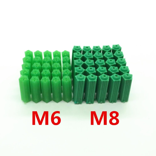 綠色塑料膨脹管6釐8釐膠塞脹塞墻塞M6M8膠粒膠塞管自攻螺絲膨脹管