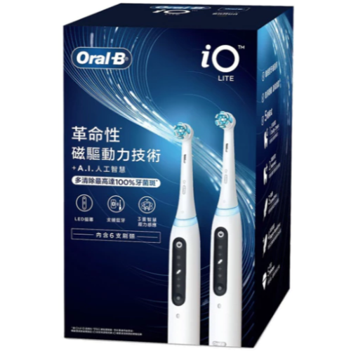 歐樂B 微震科技充電式電動牙刷 1入 iO LITE#138840-1(展示品)