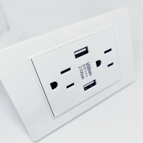 2.1A 雙USB插座充電 壁插 插座充電器